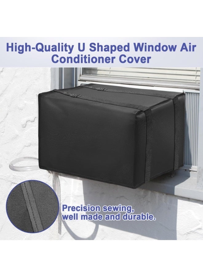 غطاء مكيف هواء بقوة 1.5 حصان، مقاوم للماء والغبار، شديد التحمل، تصميم عملي للاستخدام الخارجي. - Image 4